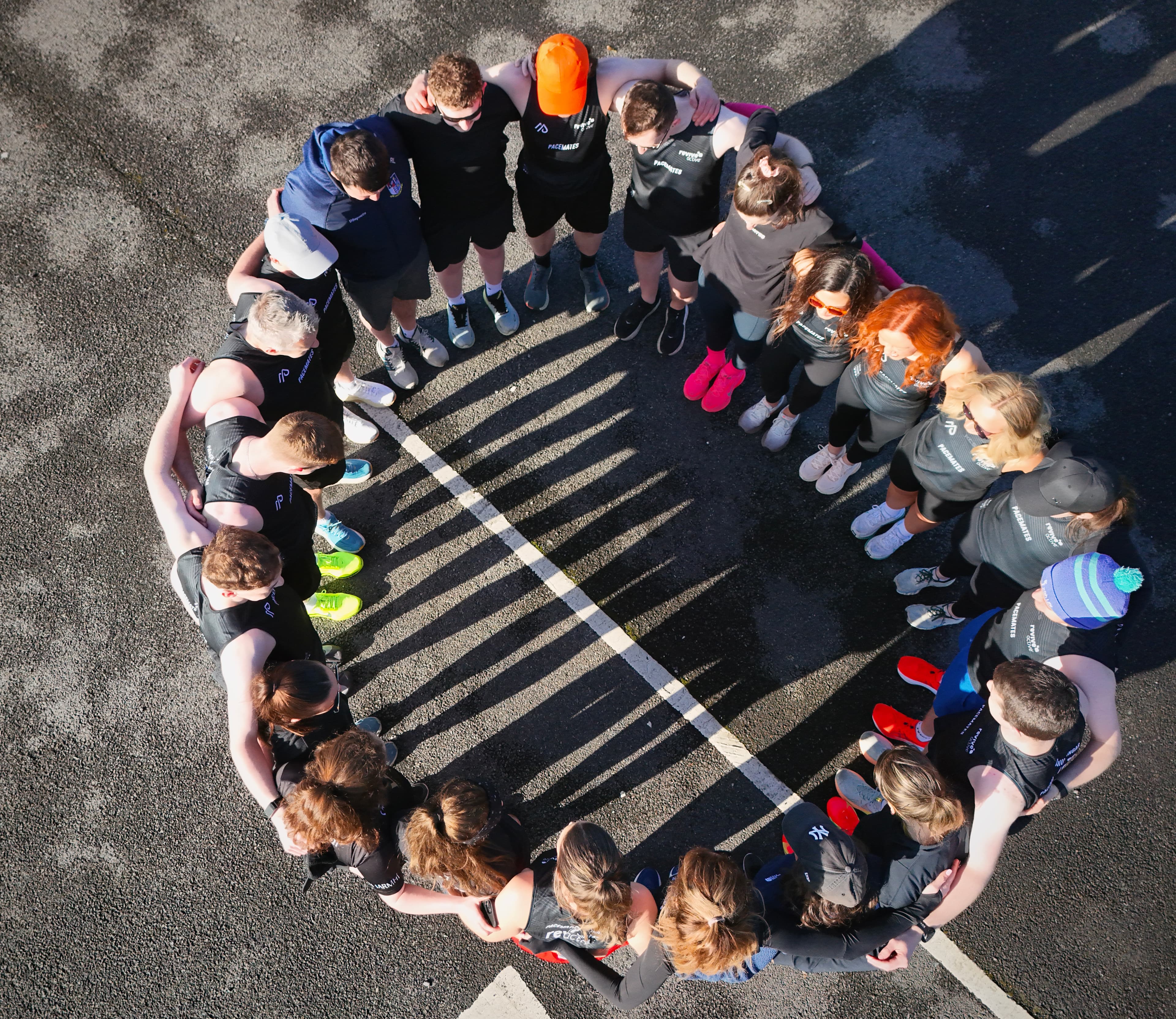 Pacemates members gathered together after a run in Mullingar